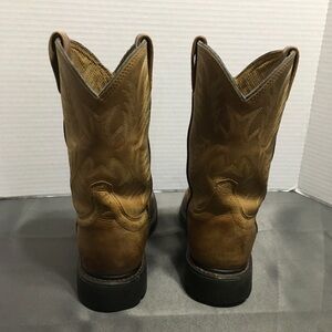 Ariat Sierra Saddle Ranch Western Leather Work Boots #10002304 - Men's 8.5D Med